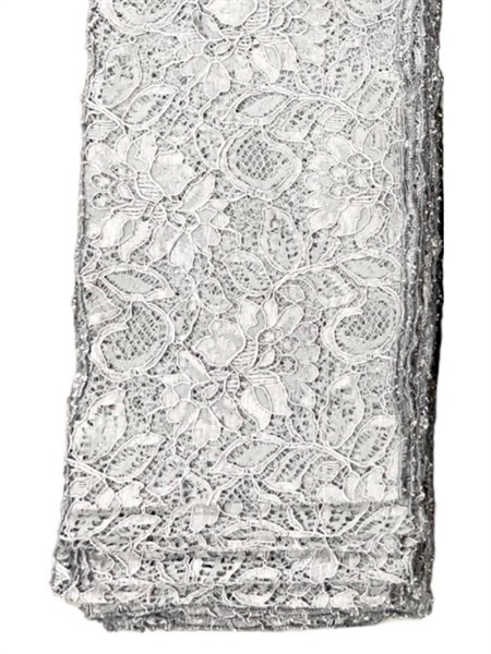 半衿　キラキラレース(グレー F201-XB2)