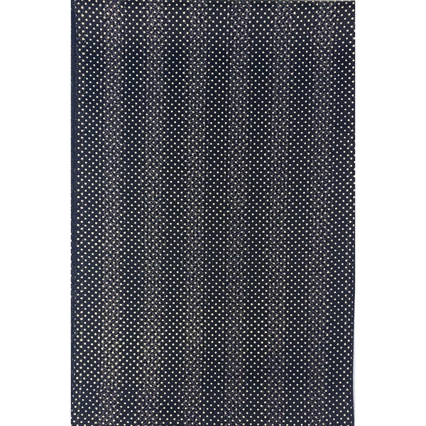 帯揚げ　縞にドット(ブラック F323-A12)