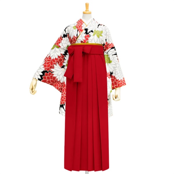 【Web限定】きもの単品 M0034 ダリア 黒