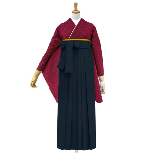 きもの単品 M0066 レース ワイン